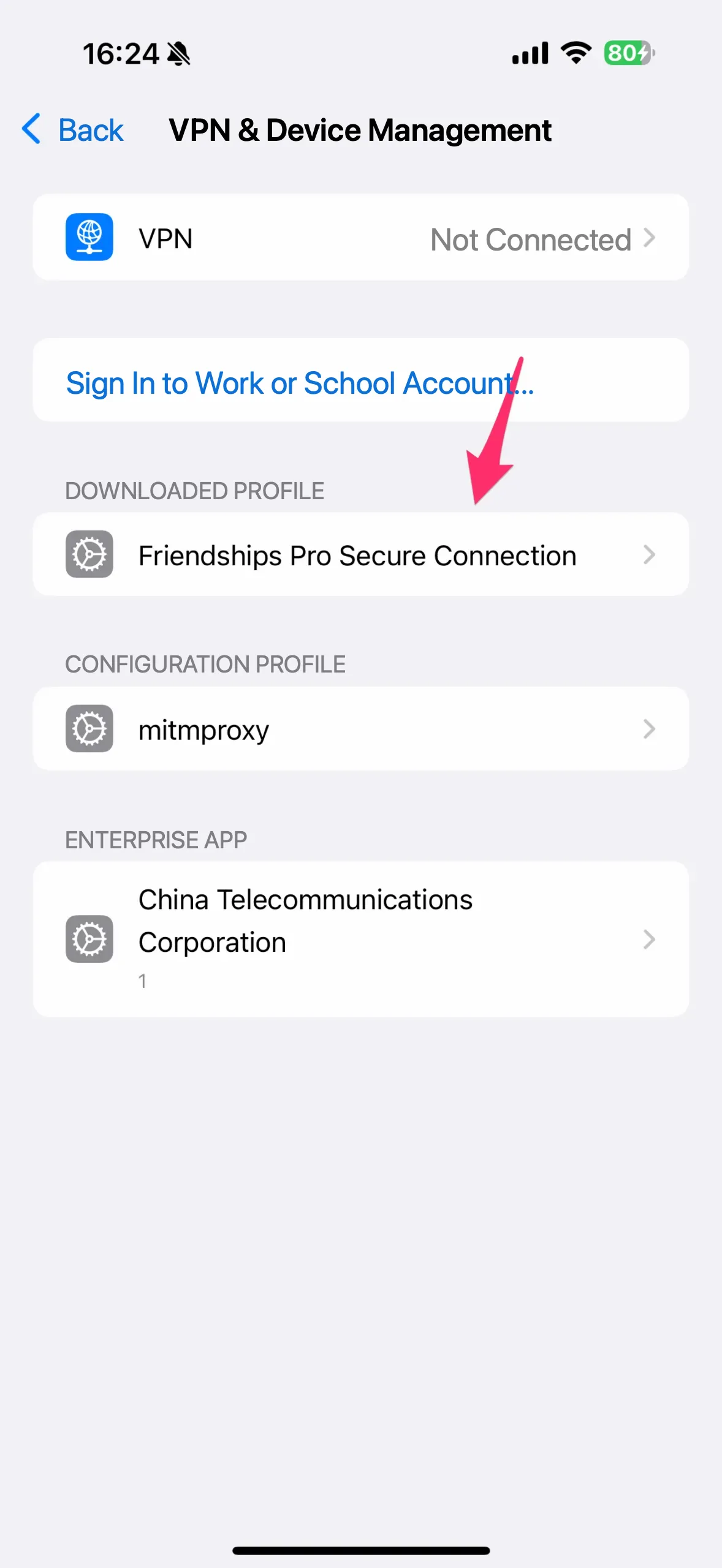 Select Friendships Pro Secure Connection