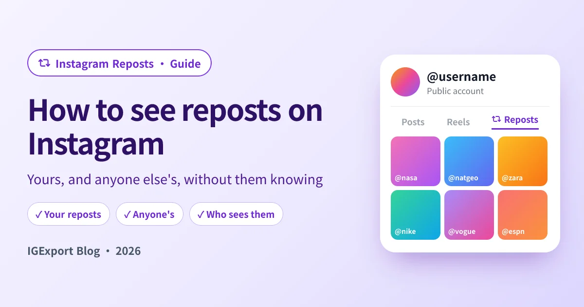 How to See Reposts on Instagram: Yours and Anyone Else's