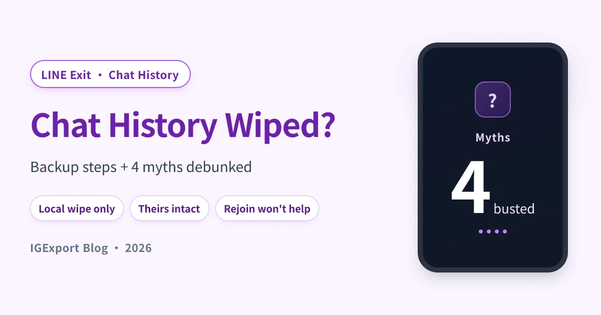 Will my LINE chat history survive after I leave a group? Backup guide