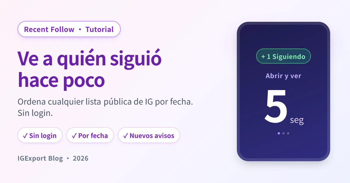 Recent Follow app hero