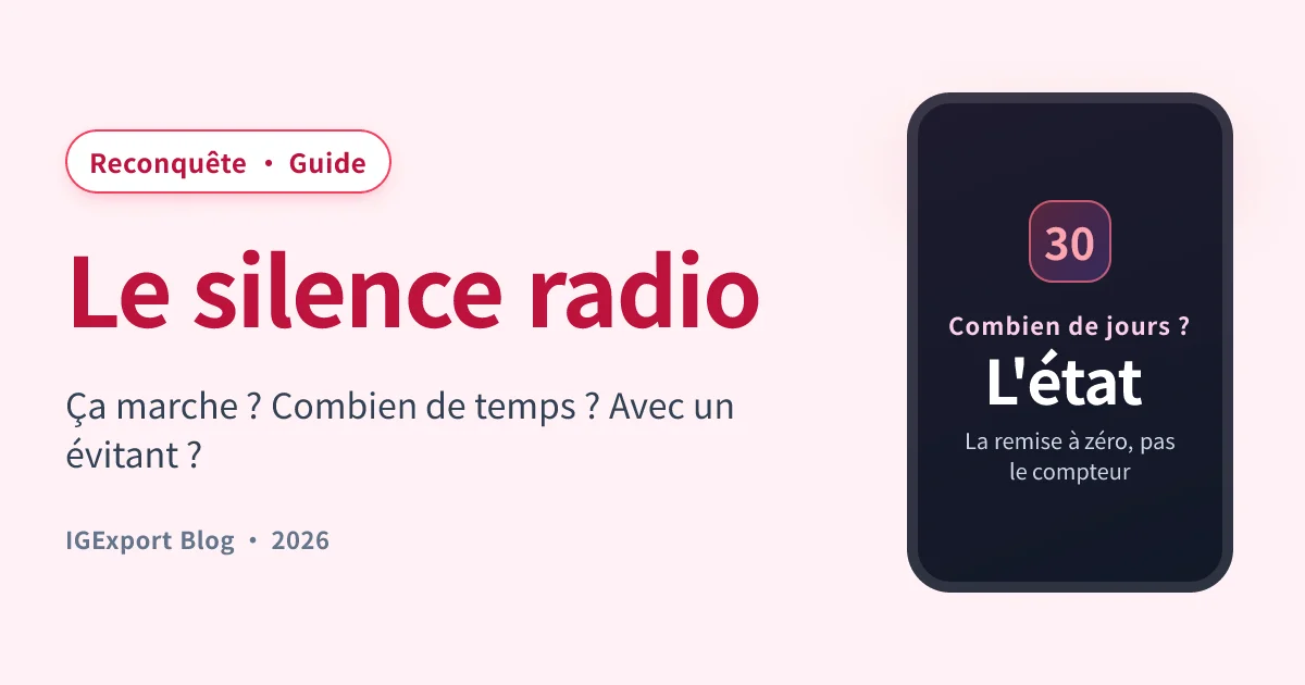 Le silence radio : est-ce que ça marche, combien de temps, avec un évitant