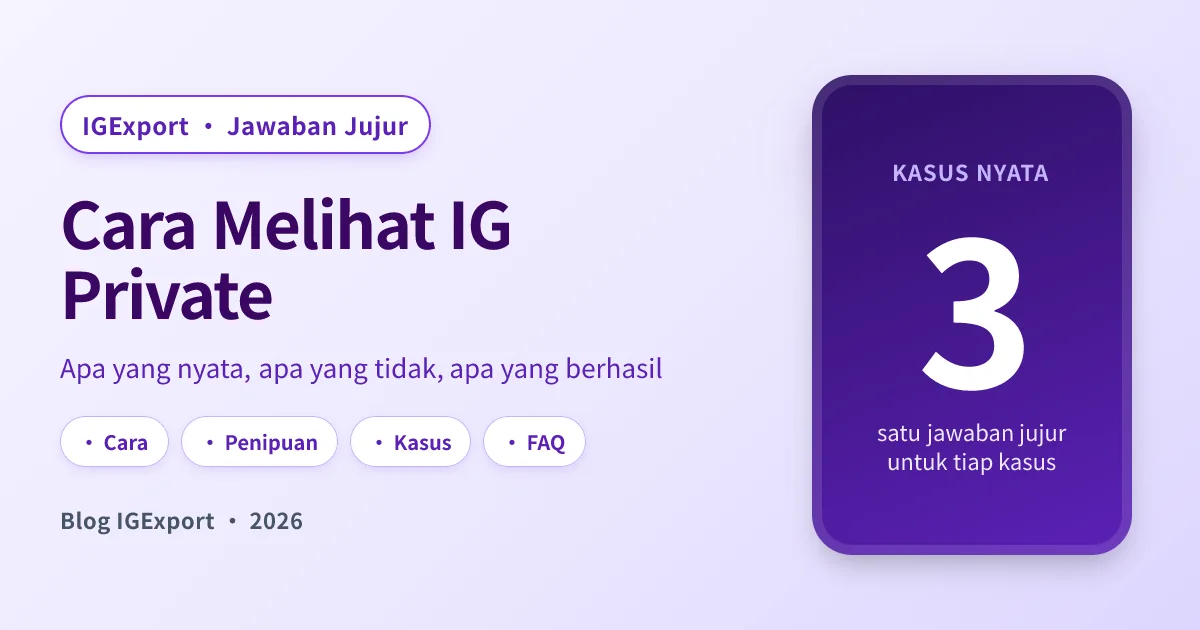 Cara melihat IG private: apa yang nyata dan apa yang tidak
