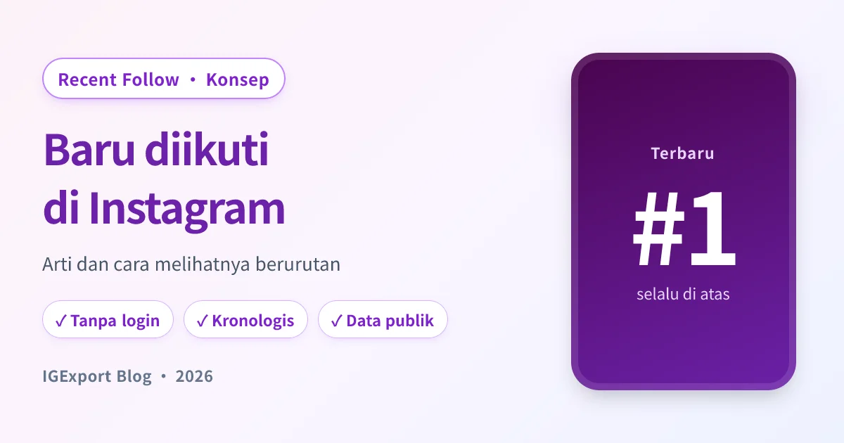 Apa arti baru diikuti di Instagram dan cara melihatnya