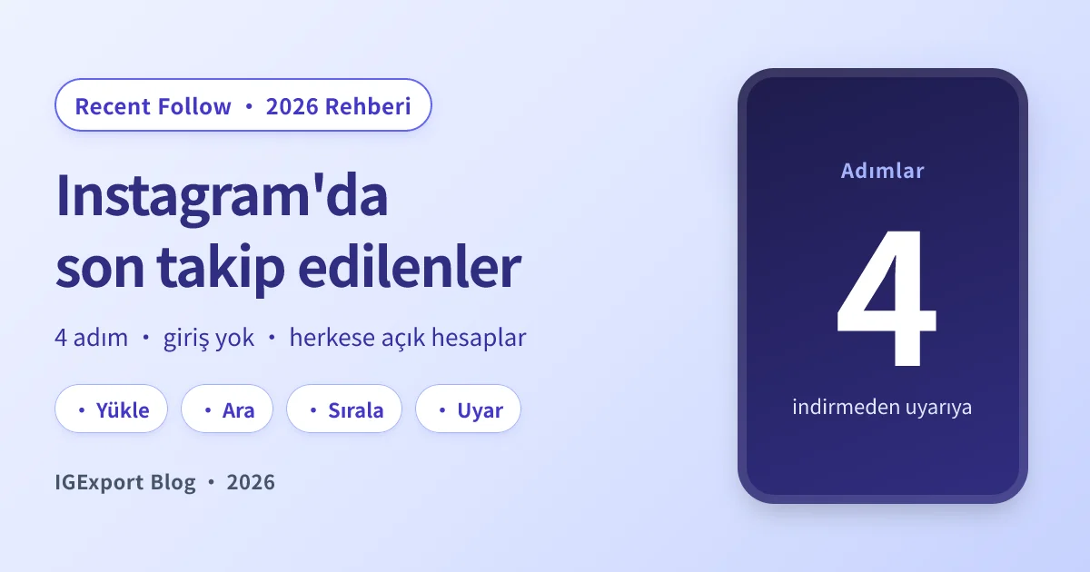 Birinin Instagram'da son takip ettiklerini nasıl görürsün (2026 stalk rehberi)